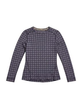 Smartwool Merino 250 Base Layer Pattern Crew Top Women’s Small Purple